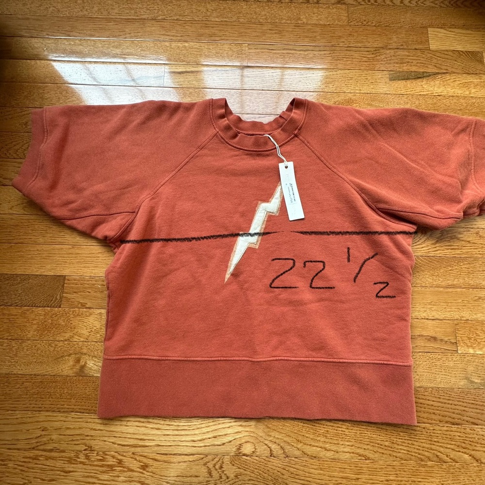 imogene + willie women’s Burnt Orange short sleeve bolt sweatshirt large NWT - Picture 10 of 10